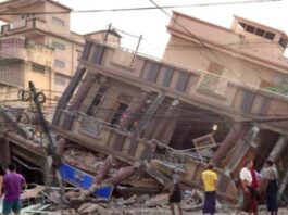Myanmar was hit by a massive earthquake