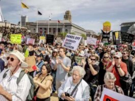 Protesters have gathered across the U.S demanding the government to backoff.